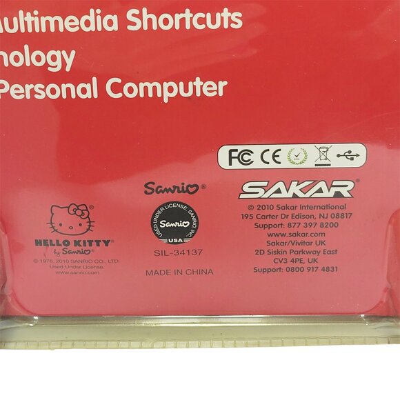 Hello Kitty USB Keyboard Pink and Black - Picture 7 of 9